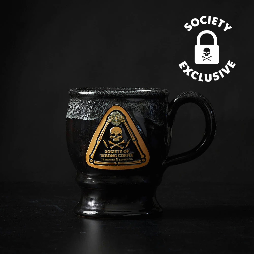 SOCIETY OF STRONG MUG Death Wish Coffee Limited Edition 4500 Rate